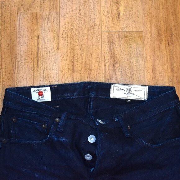 RGT Rogue Territory Strong Taper Relaxed Selvedge Denim Jeans Sz 31 - Picture 11 of 13